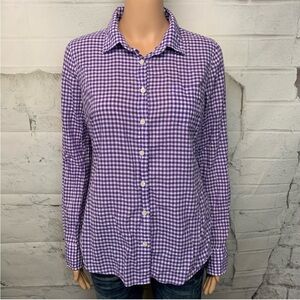 J. Crew The Perfect Shirt Gingham Button Down